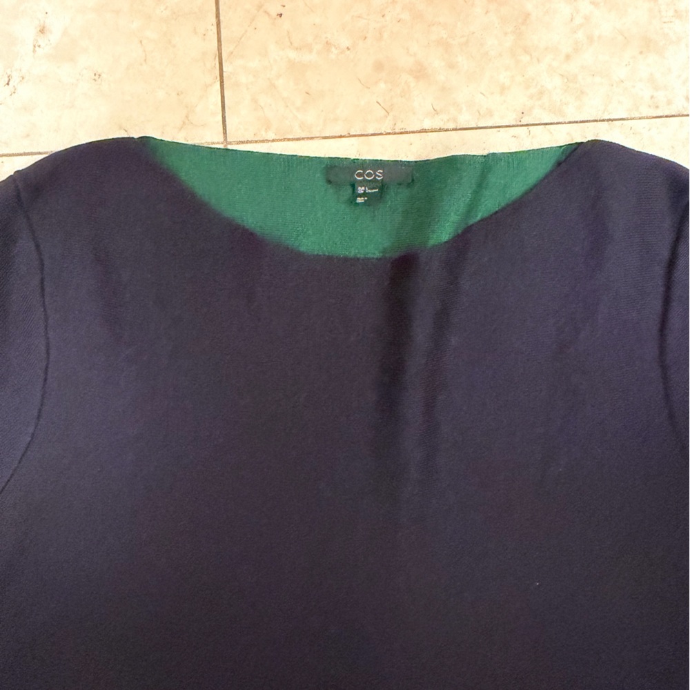 COS Navy Wool Long Sleeve Sweater NWOT - Picture 5 of 6